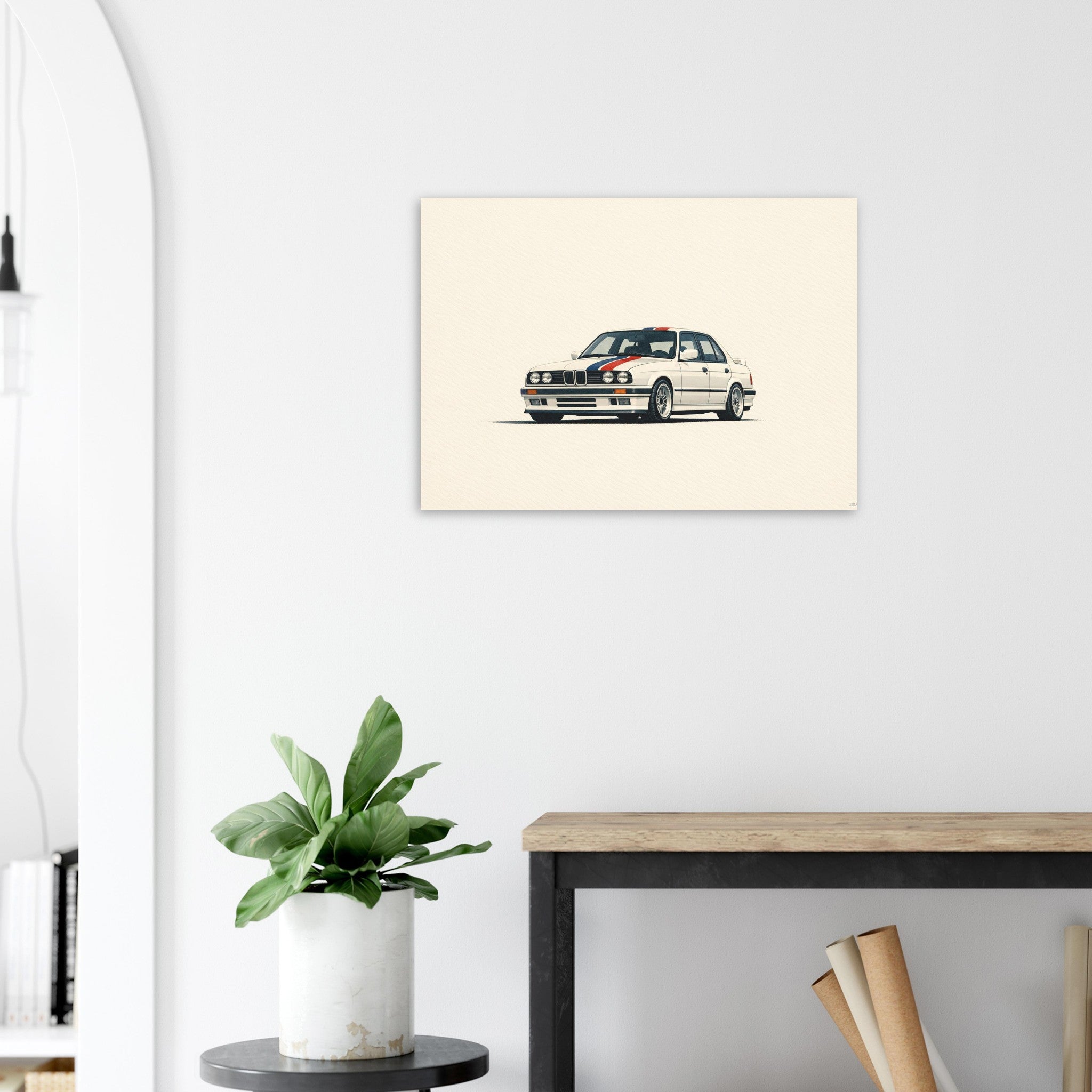 BMW E30 325i Racing Poster Print wall art print by Twentydee