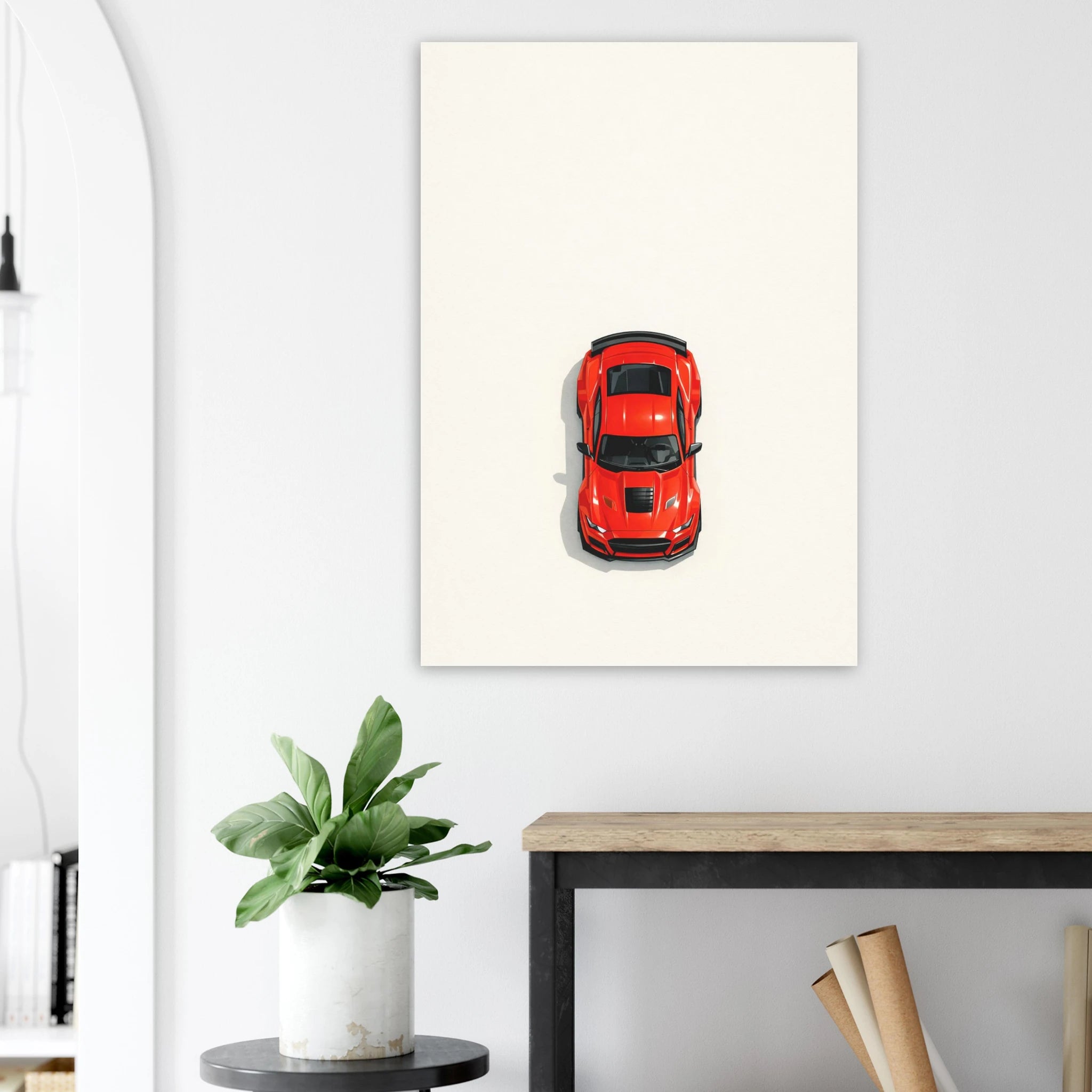 Shelby GT500 Mustang art deco American muscle wall art print