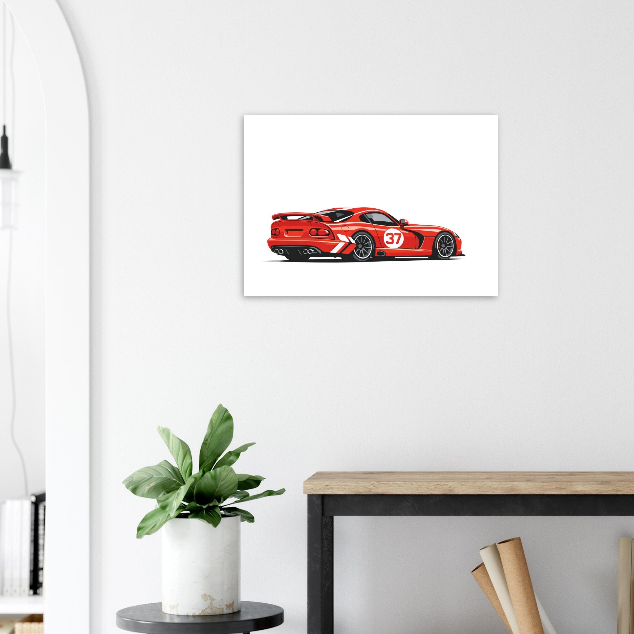 Dodge Viper | Contemporary Risograph Print wall art print by Twentydee