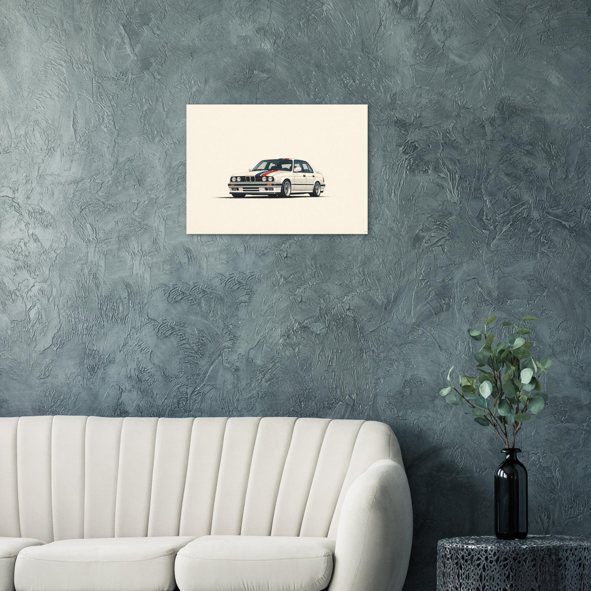 BMW E30 325i Racing Poster Print wall art print by Twentydee