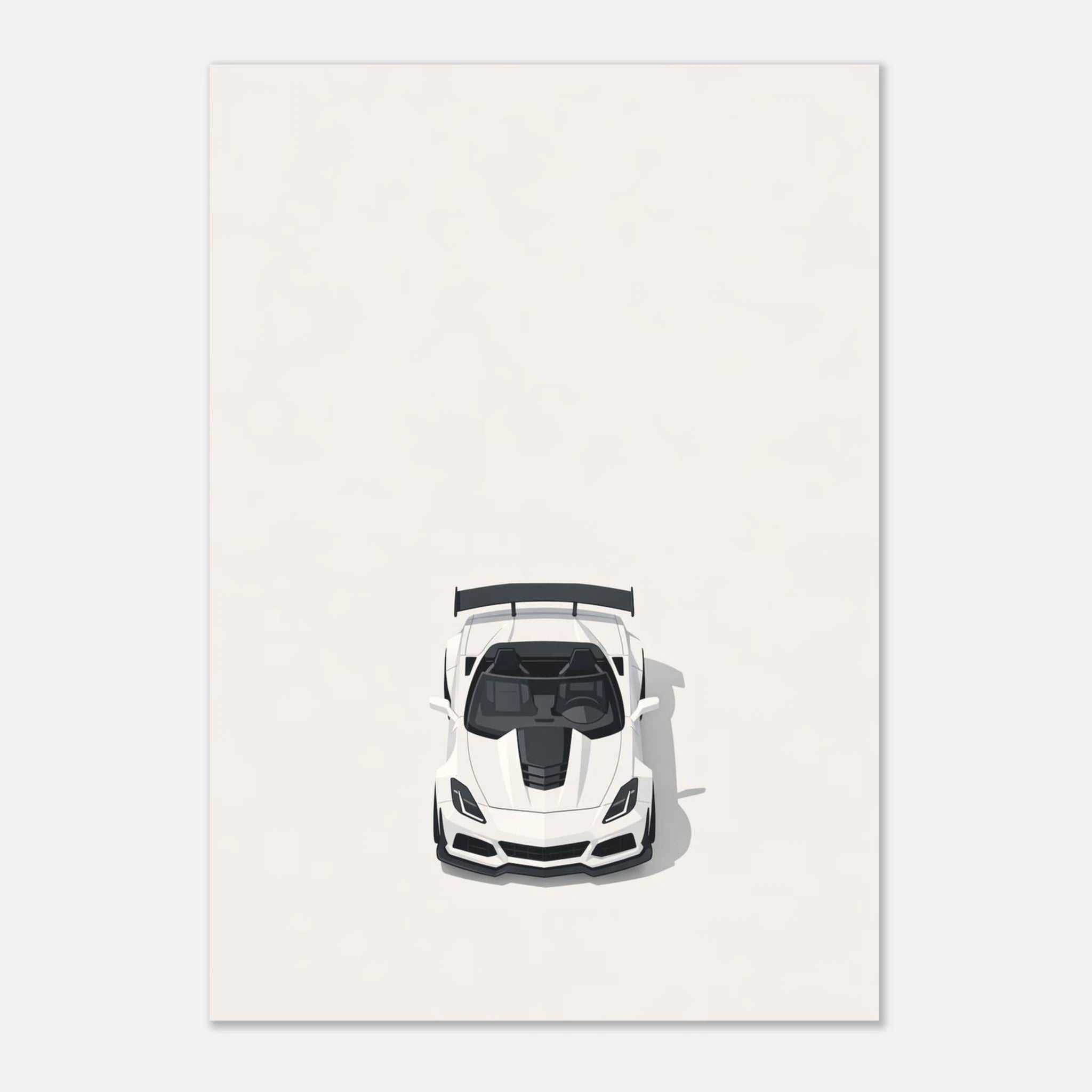 Chevrolet Corvette C7 ZR1 Vector Print wall art print by Twentydee