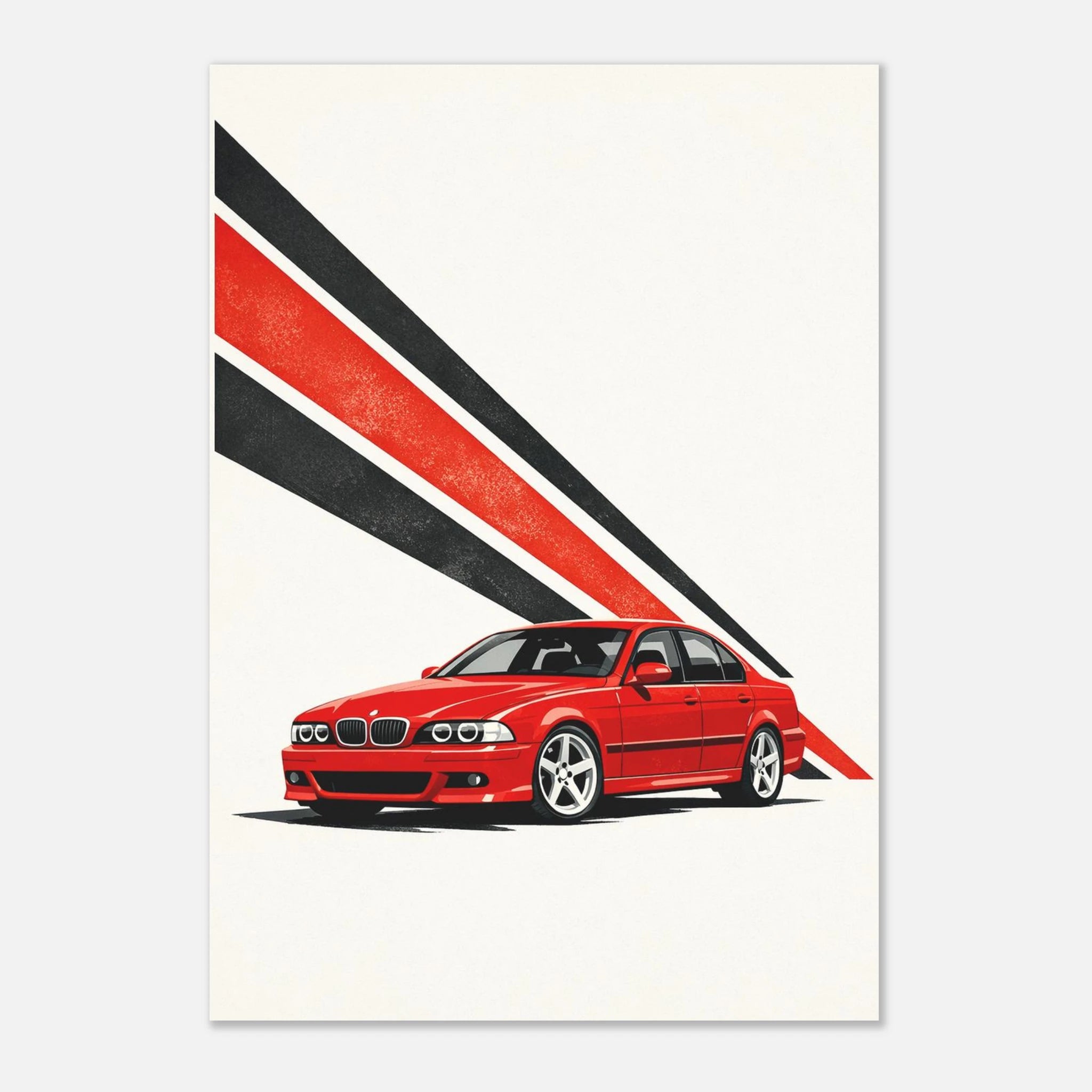 BMW E39 M5 Brutalist Print wall art print by Twentydee