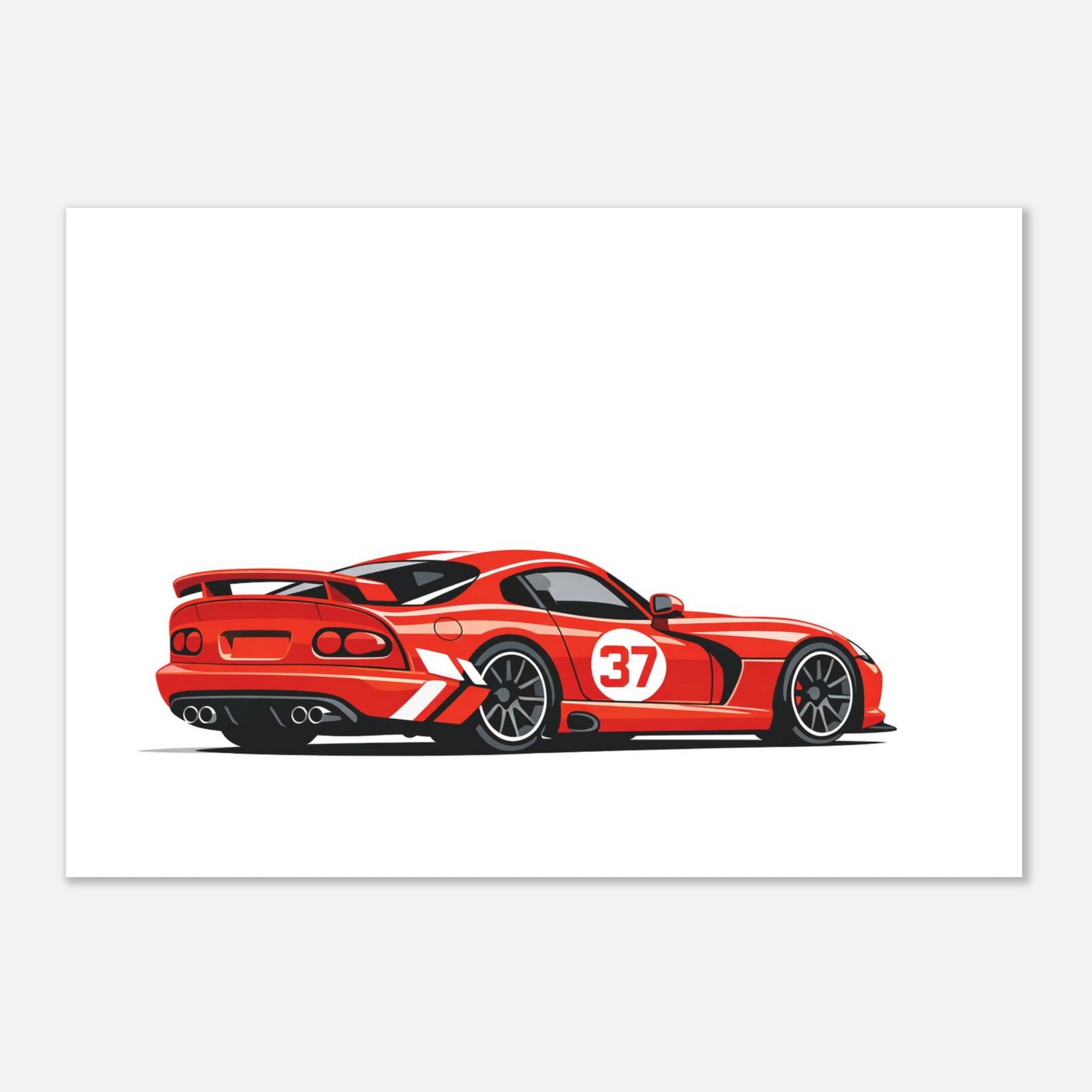 Dodge Viper | Contemporary Risograph Print wall art print by Twentydee
