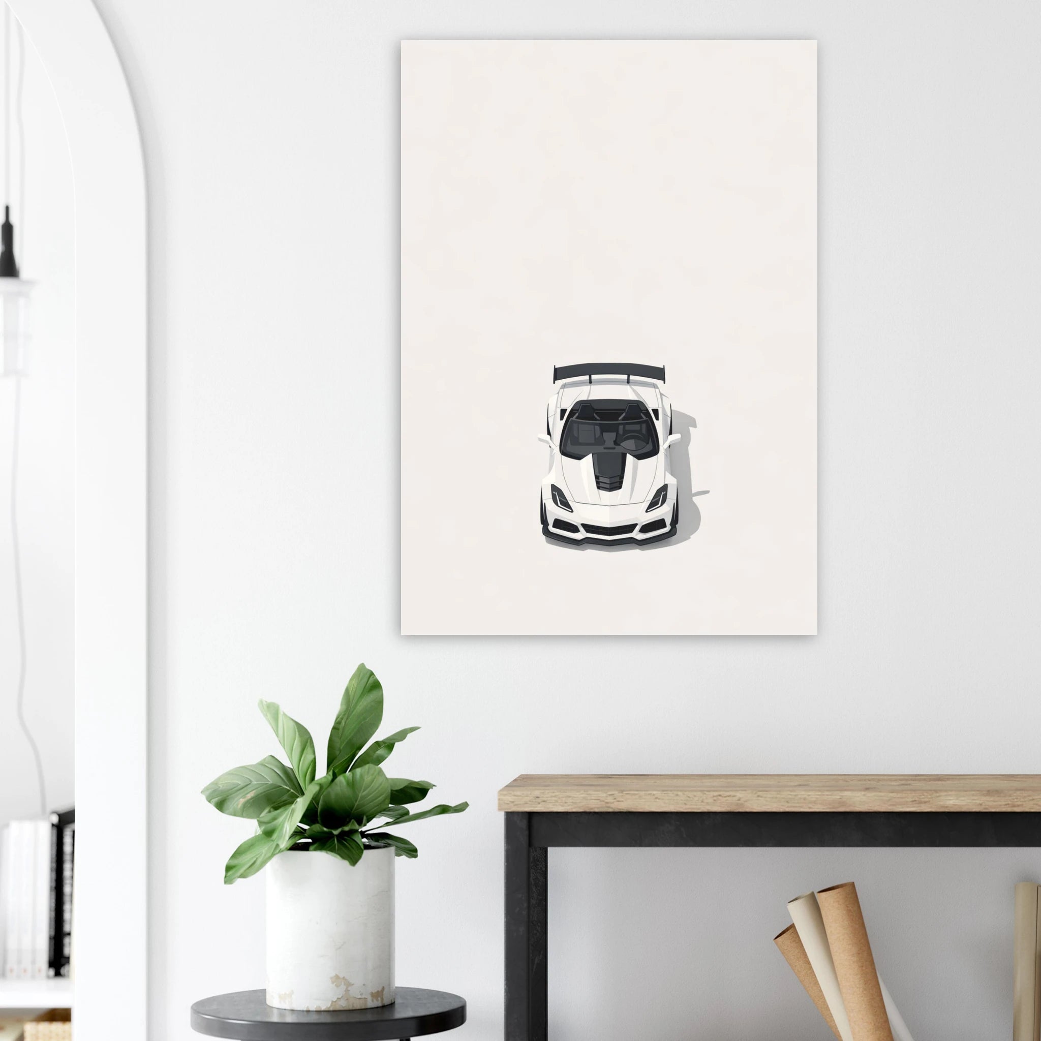 Chevrolet Corvette C7 ZR1 Vector Print wall art print by Twentydee